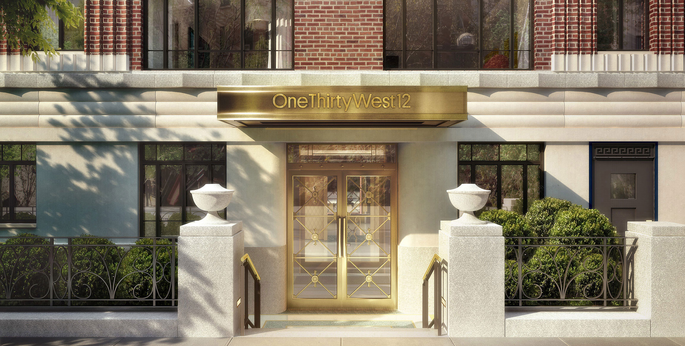 130 West 12th Street - entry rendering